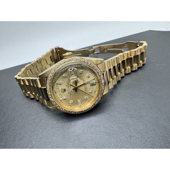 18K Rolex Day-Date 36mm Diamond Dial Ref 1803 Presidential LS(346473) - Picture 6 of 15